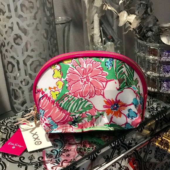 LILLY PULITZER TRAVEL CLUTCH BAG Nosey Posie Print 🌸🌺 - Picture 4 of 8